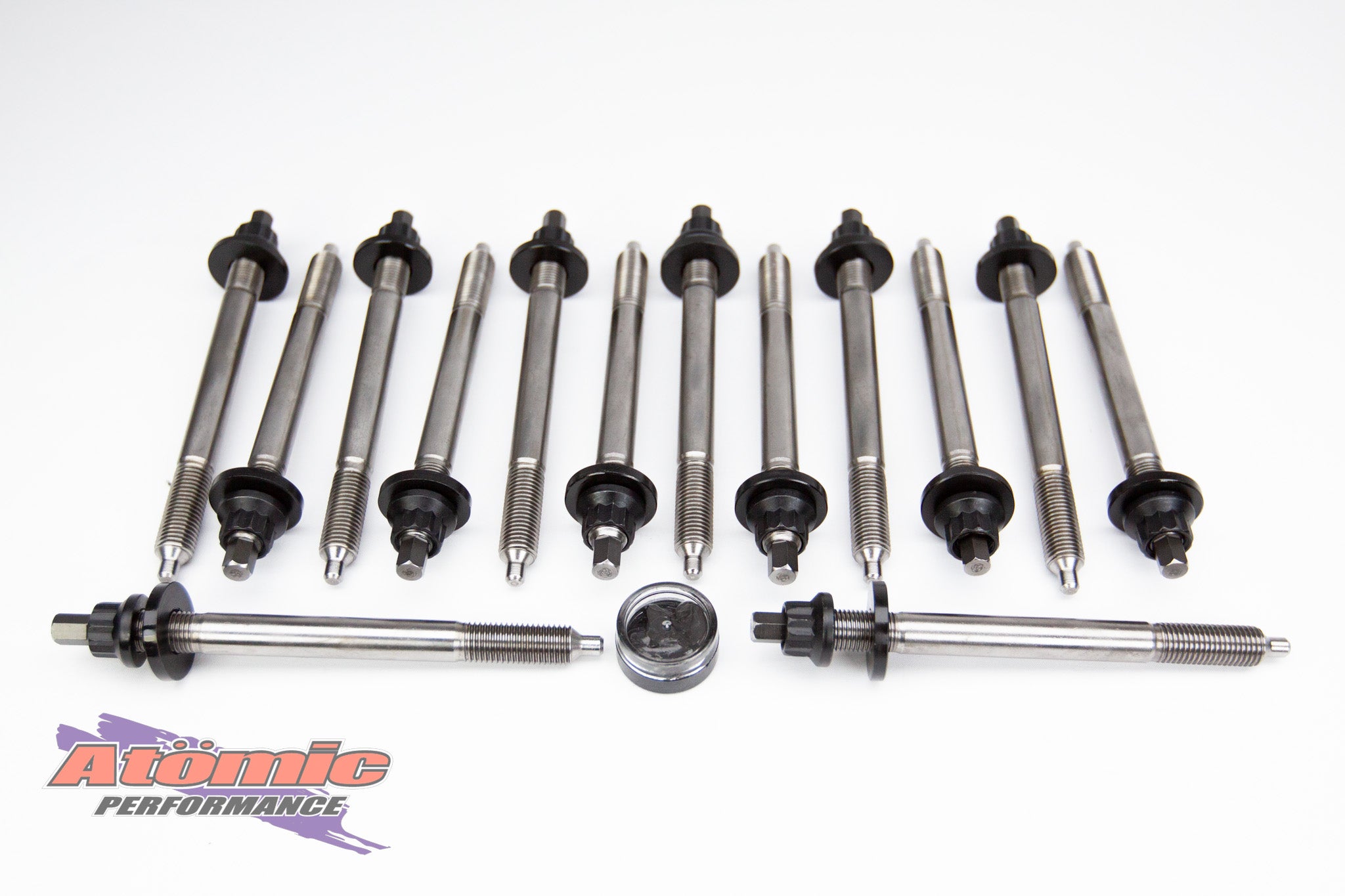 パーツ ATSCOM Atomic Barra Tool Steel Headstuds with OS Washers – Atomic