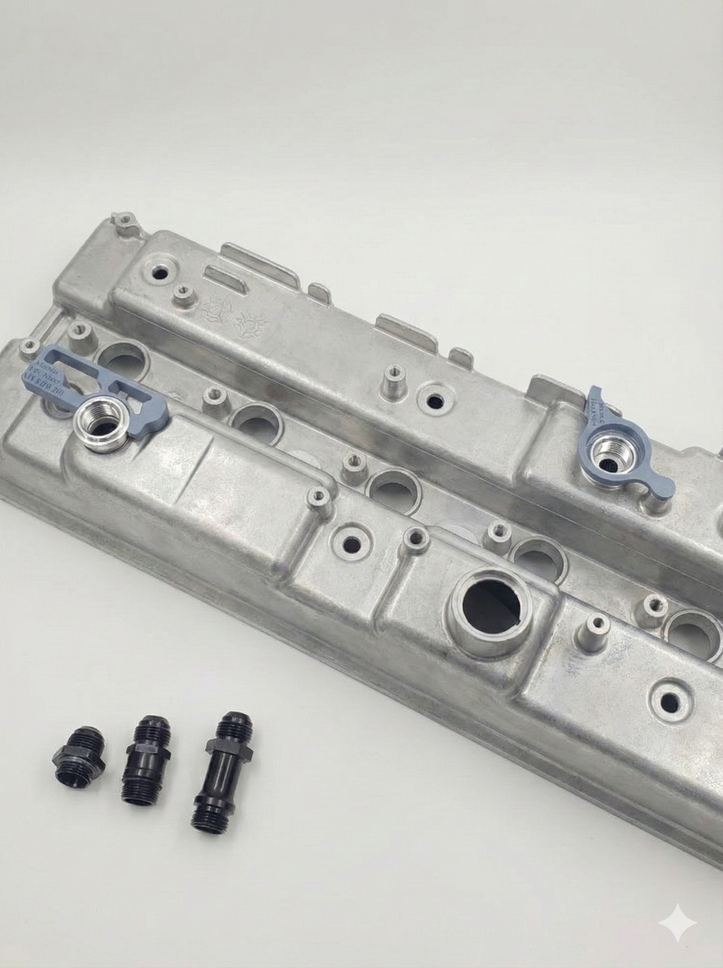 Load image into Gallery viewer, Atomic Barra Weld On Rocker Cover Fitting Kit
