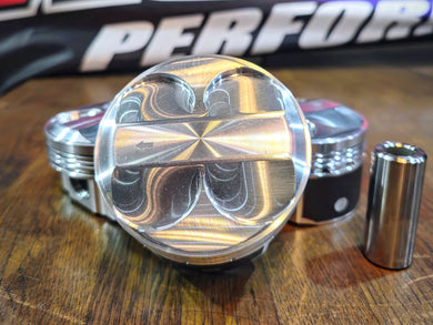 Atomic Barra Forged Pistons | Made by Icon Standard / 11.5:1 / Oversize Pin | 0.927