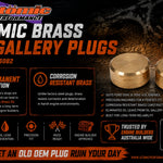 Atomic Barra Oil Gallery Brass Plugs Kit
