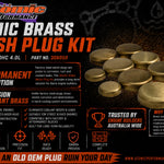Atomic Brass welsh plug kit to suit SOHC/DOHC 6cyl Engines