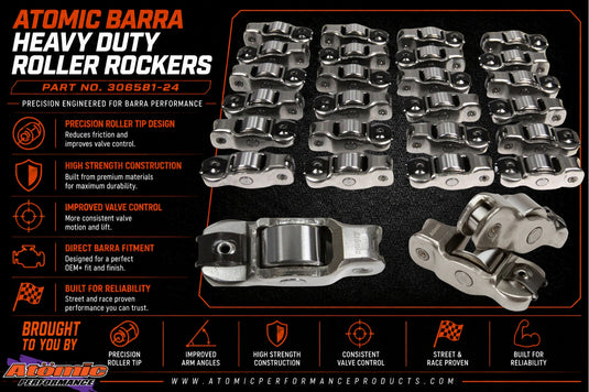 Atomic Barra Heavy Duty Roller Rockers