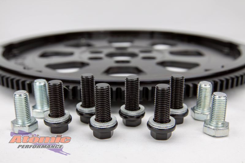 Load image into Gallery viewer, Atomic Barra Billet Flexplate Kits - ARP Bolts with Nordlock Washers

