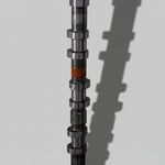 engine camshafts with shadow on a white background