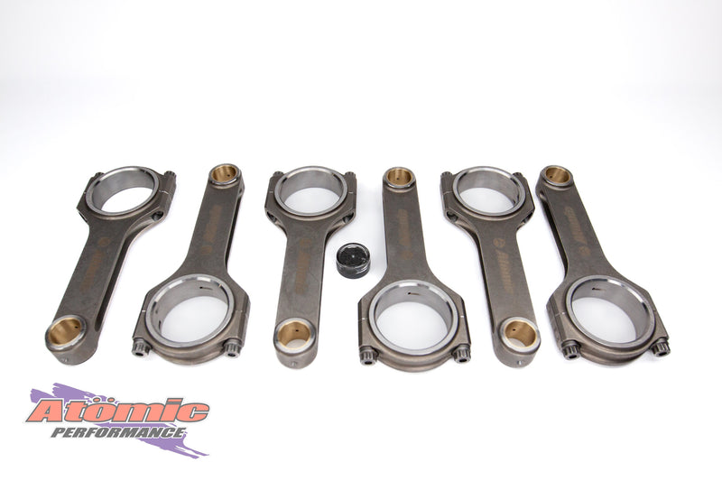 Load image into Gallery viewer, Set of connecting rods on a white background with Atomic Performance logo.
