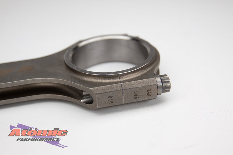 Load image into Gallery viewer, Metal connecting rod with atomic performance products branding on a white background

