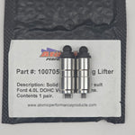 silver and black solid checking lifter on black bubble mailer with label