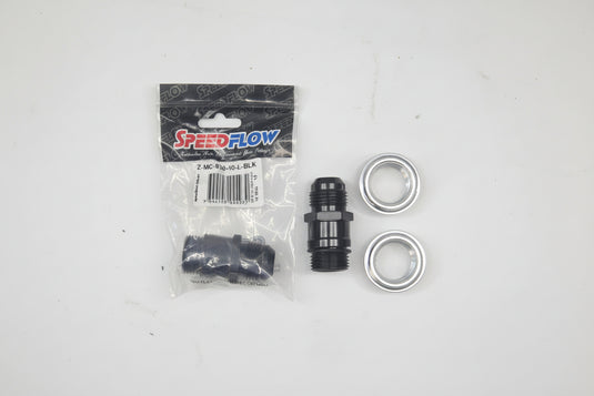 close up of weld on orb kit with white background