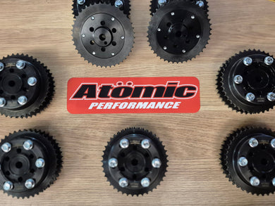 Atomic Barra Vernier Cam Gear Sprockets Add VCT solenoid block off kit - 20mm late BF - FG