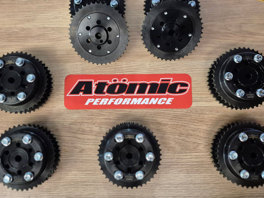Atomic Barra Vernier Cam Gear Sprockets Add VCT solenoid block off kit - 20mm late BF - FG