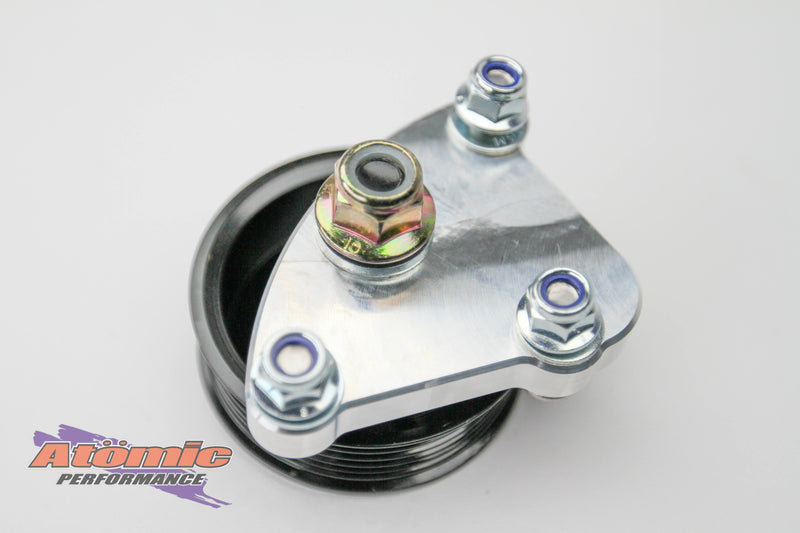 Load image into Gallery viewer, Atomic Barra Billet Power Steering Pump Delete Kit – Ford BA-FGX DOHC | CNC Alloy | Mounting Hardware Included

