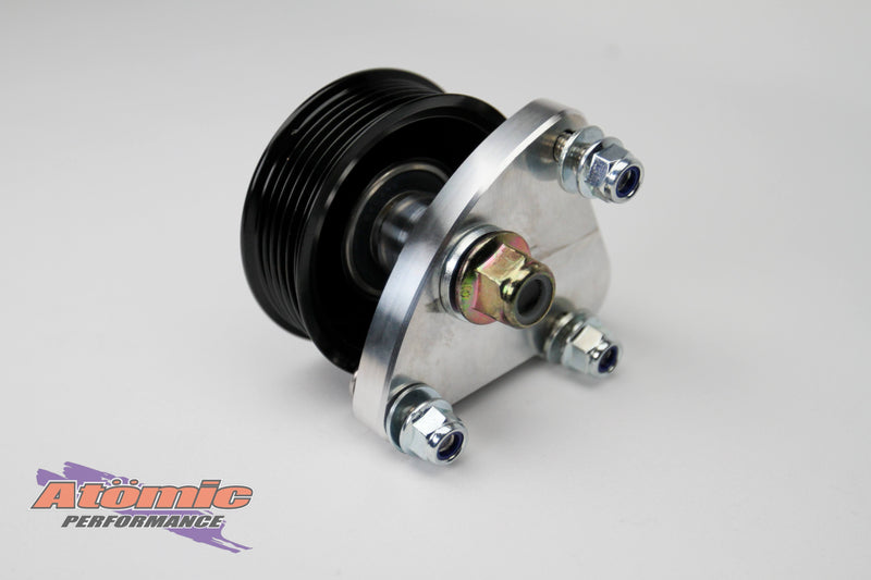 Load image into Gallery viewer, Atomic Barra Billet Power Steering Pump Delete Kit – Ford BA-FGX DOHC | CNC Alloy | Mounting Hardware Included
